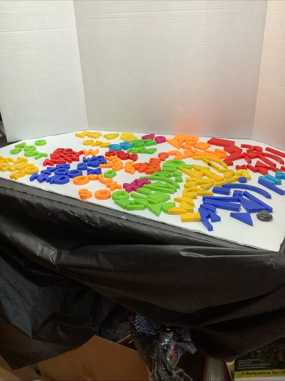 Megcos magnetic letter and number board in carrying Case. .